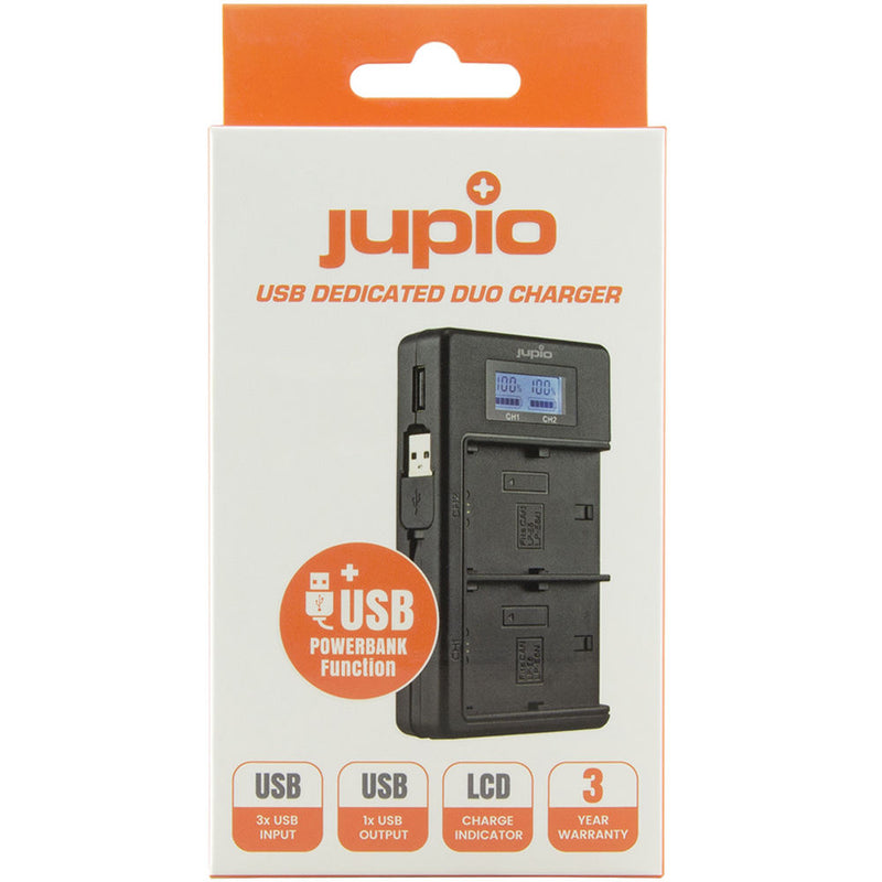 Jupio USB Dedicated Duo Charger for Sony NP-FZ100 Batteries