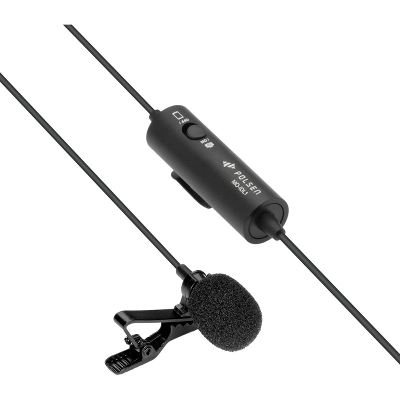 Polsen MO-IDL2-MK2 Dual Omnidirectional Lavalier Microphone for DSLR Cameras and Smartphones (20' Cable)