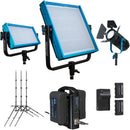 Dracast Remote Newsroom Studio Basic Bi-Color Light Kit (Gold Mount)