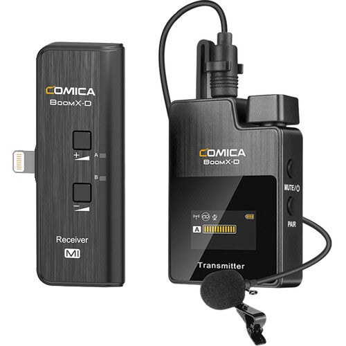 Comica Audio BoomX-D MI1 Ultracompact Digital Wireless Microphone System for iOS Smartphones (2.4 GHz)