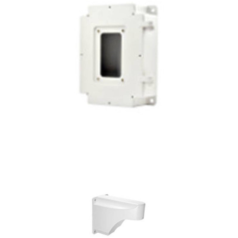 ACTi PMAX-0702 Outdoor Junction Box with PMAX-0312 PTZ Wall Mount Kit