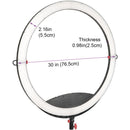 CAME-TV Boltzen Cassiopeia C-50 Folding 30" LED Ring Light (Bi-Color, 50W)