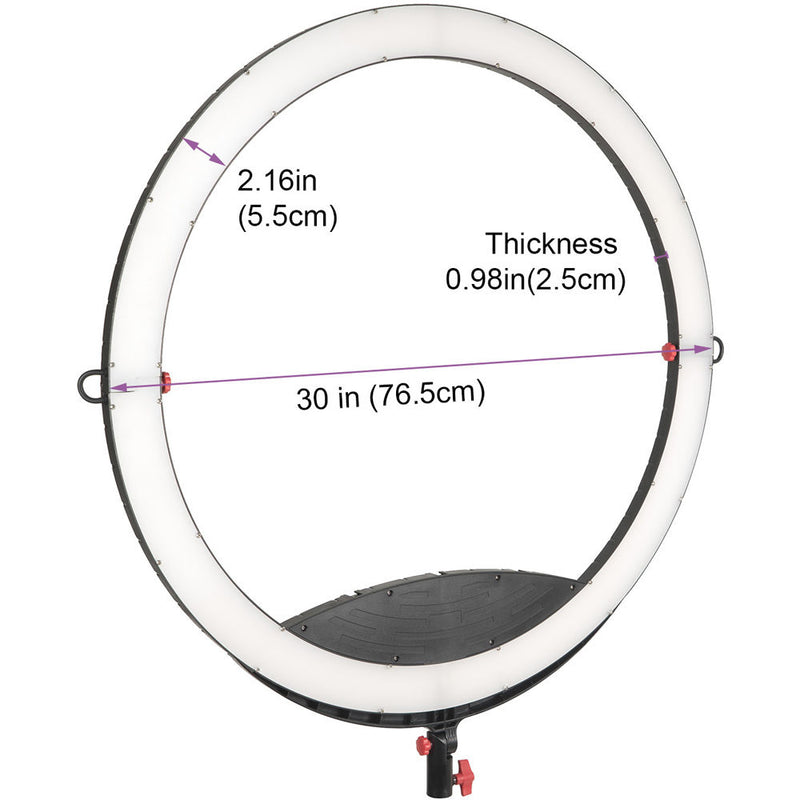 CAME-TV Boltzen Cassiopeia C-50 Folding 30" LED Ring Light (Bi-Color, 50W)