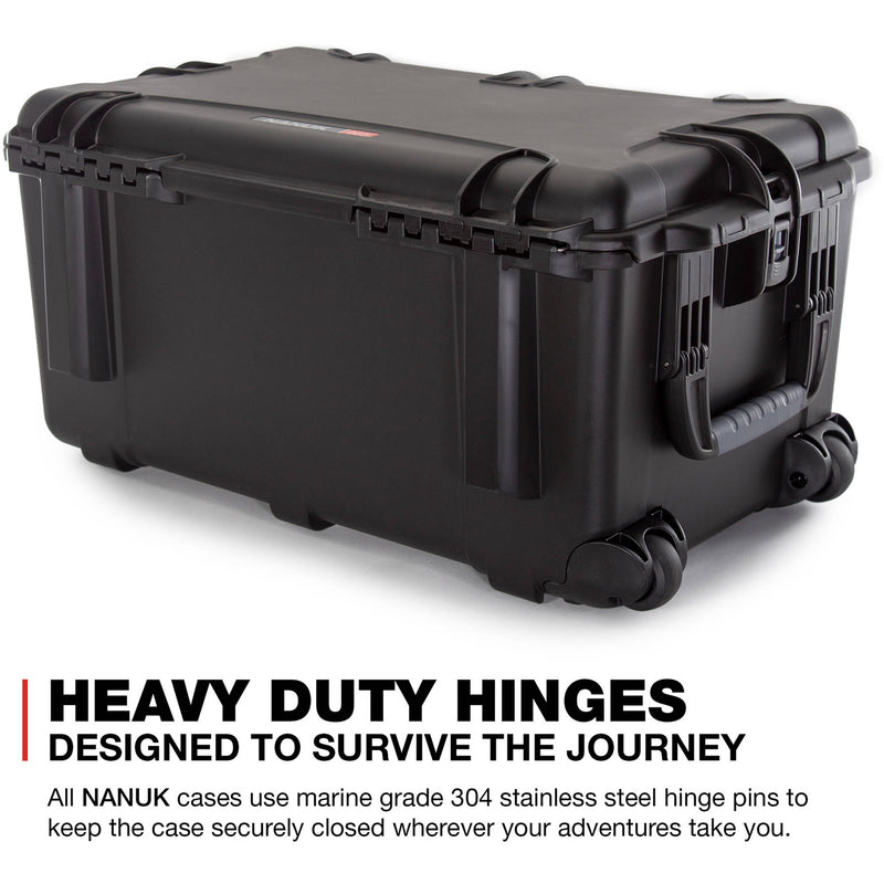 Nanuk 965 Hard Wheeled Case with Divider Set (Black)