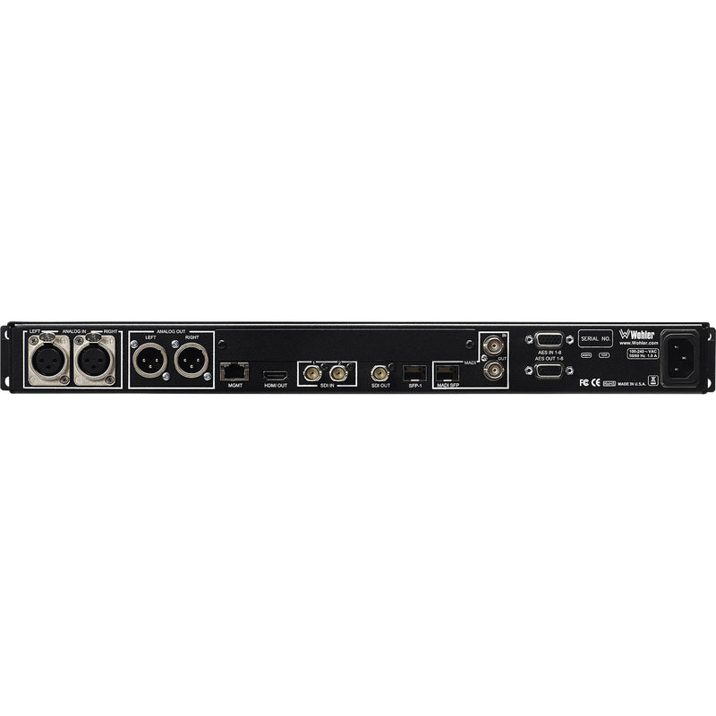 Wohler iVAM1-1 16-Channel Audio/Video Monitor with Metering (3G-SDI, Analog)