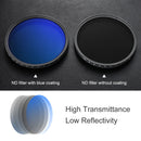 K&F Concept ND2-ND400 Blue Multi-Coated Variable ND Filter (49mm)