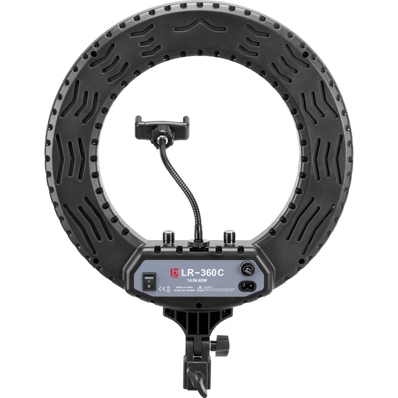 Jinbei LR-360C LED Ring Light with L-170 Light Stand (14")