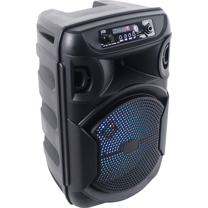 Technical Pro BOOM8 Rechargeable 8" Bluetooth LED Speaker Kit (Pair)