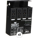 CHAUVET DJ DMX-4 4-Channel Dimmer/Relay Pack Kit for LED Lighting (2-Pack)