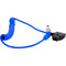 Kondor Blue Coiled D-Tap to Locking DC 2.1mm Right-Angle Cable (16 to 32")