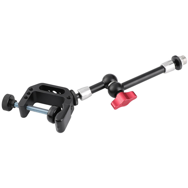 CAMVATE C-Clamp with 8" Magic Arm & 5/8"-27 Mic Adapter