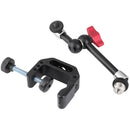 CAMVATE C-Clamp with 8" Magic Arm & 5/8"-27 Mic Adapter