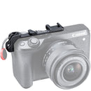 UURig Double Hot Shoe Bracket for Canon M6 Mark II DSLR Camera