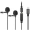 BOYA BY-M2D Digital Dual Omnidirectional Lavalier Microphones with Detachable Lightning Cable (iOS)
