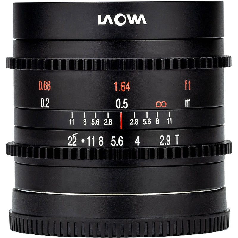 Venus Optics Laowa 9mm T2.9 Zero-D Cine Lens (MFT Mount, Feet)