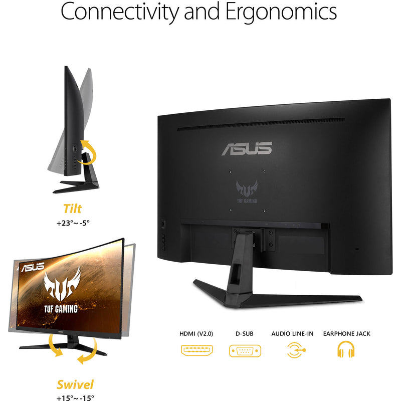 ASUS TUF Gaming VG328H1B 31.5" 16:9 Curved 165 Hz Adaptive-Sync VA Monitor