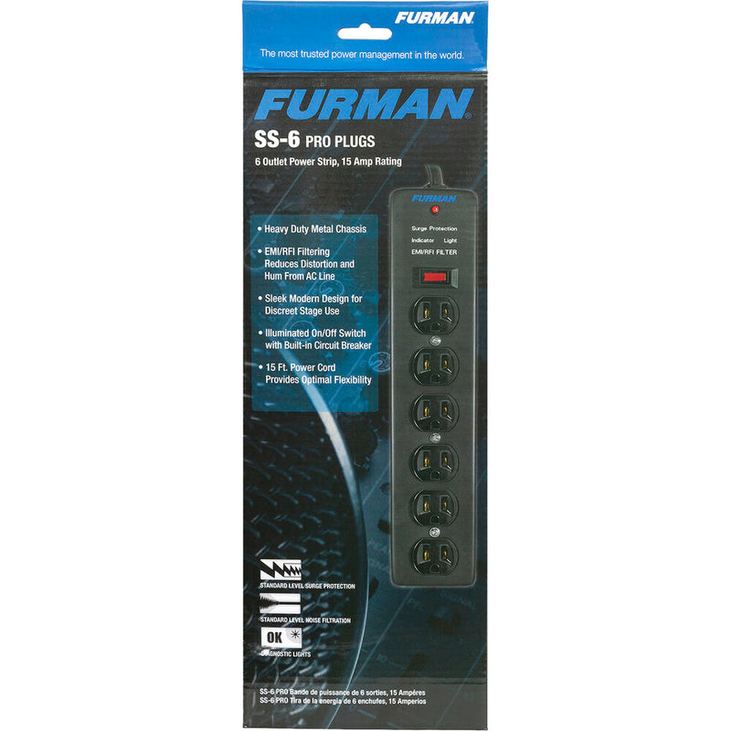 Furman Pro Plug 6-Outlet Power Strip with Surge Protection (2-Pack)