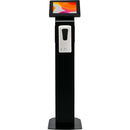 CTA Digital Premium Locking Floor Stand Kiosk with Automatic Soap Dispenser (Black)