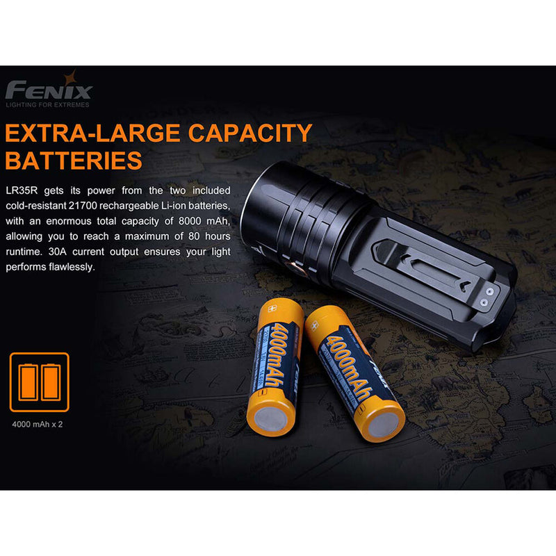 Fenix Flashlight LR35R Compact Rechargeable Flashlight