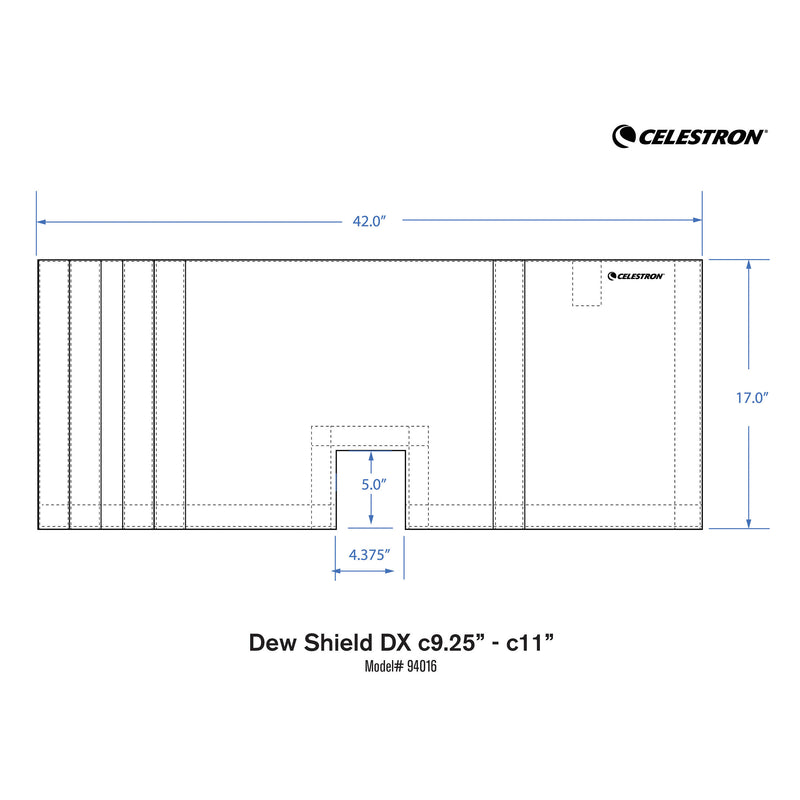 Celestron Flexible Dew Shield DX for 9.25" & 11" Cassegrain OTAs