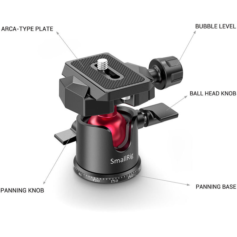 SmallRig Tabletop Mini Tripod with Panoramic Ball Head