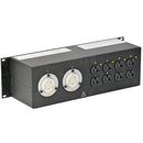 Lex Products 30 Amp 3RU Enclosed Rack, L21-30 to L5-30 / Duplex Receptacles