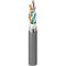 Belden Cat6A 10Gx Bonded-Pair, 4PR, F/UTP, PVC Jacket, CMR - 1000' (Gray)