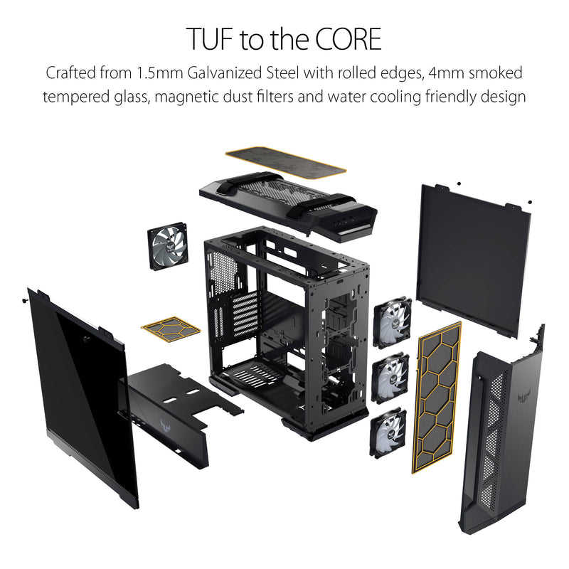 ASUS TUF Gaming GT501 Mid-Tower Case (Gray)