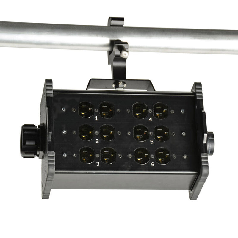Lex Products 20A Bento Box with LSC19 Inlet and Feed Thru, (6) 5-20 Duplex Receptacles