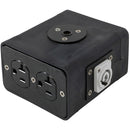 Lex Products Rubber Enclosure/ 20A/ Panel Mount Neutrik Powercon Inlet With Feed Thru