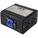 Lex Products Rubber Enclosure/ 20A/ Panel Mount Neutrik Powercon Inlet With Feed Thru