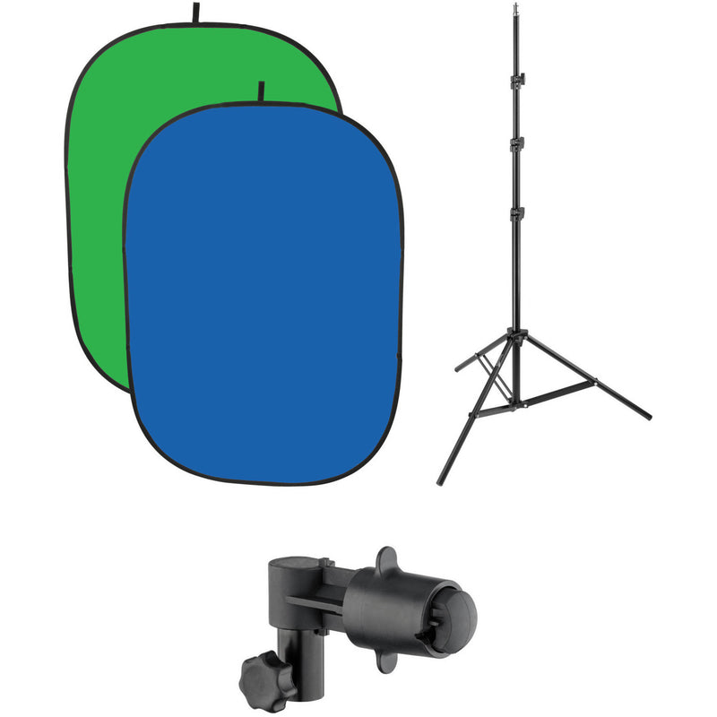 Impact Collapsible Background Kit (5 x 7', Chroma Blue/Chroma Green)