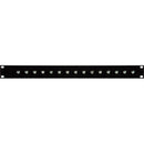TecNec 16-Port F Jack Feed-Through Patch Panel (1 RU)