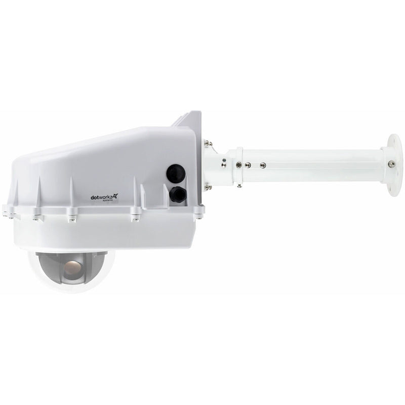 Dotworkz Extendable Tubular Ceiling Mount with Stainless Steel Pan Tilt Knuckle