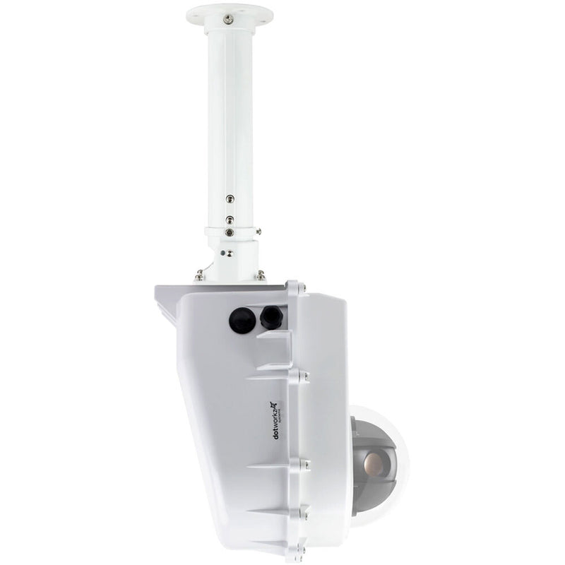 Dotworkz Extendable Tubular Ceiling Mount with Stainless Steel Pan Tilt Knuckle