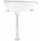 Dotworkz Extendable Tubular Ceiling Mount with Stainless Steel Pan Tilt Knuckle