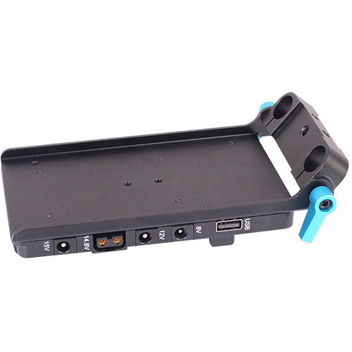 DigitalFoto Solution Limited V-Mount Battery Plate with 15mm Rod Mount, L-Series Dummy Battery & 3 Cables