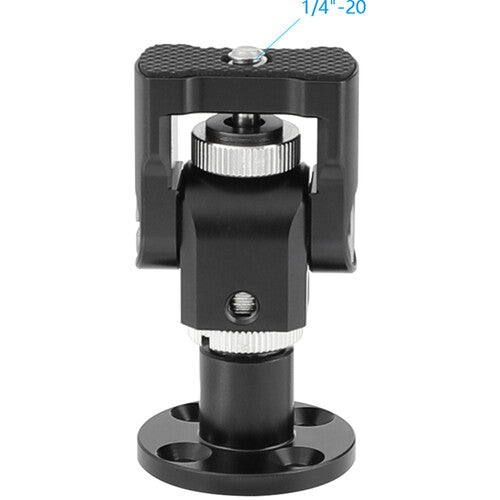 CAMVATE Monitor Support with 1/4"-20 Thumbscrew and Circular Wall Mount