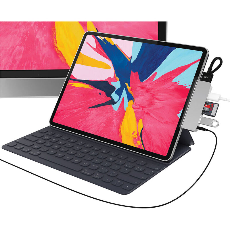 HYPER HyperDrive 6-in-1 USB Type-C Hub for iPad Pro (Silver)