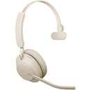 Jabra Evolve2 65 Mono Wireless On-Ear Headset (Microsoft Teams, USB Type-C, Beige)