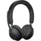 Jabra Evolve2 65 Stereo Wireless On-Ear Headset (Microsoft Teams, USB Type-C, Black)