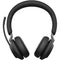Jabra Evolve2 65 Stereo Wireless On-Ear Headset (Unified Communication, USB Type-C, Black)