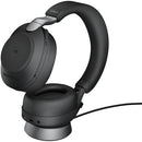 Jabra Evolve2 85 Noise-Canceling Wireless Over-Ear Headset with Stand (Microsoft Teams, USB Type-A, Black)