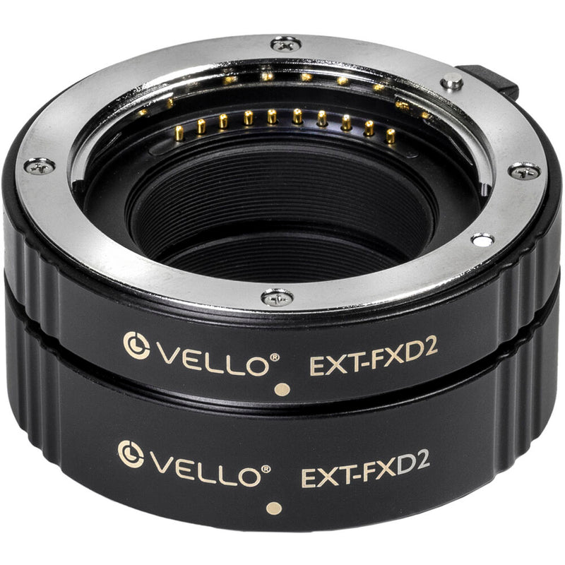 Vello Deluxe Auto Focus Extension Tube Set for FUJIFILM X-Mount, Version II