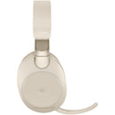 Jabra Evolve2 85 Noise-Canceling Wireless Over-Ear Headset (Microsoft Teams, USB Type-A, Beige)