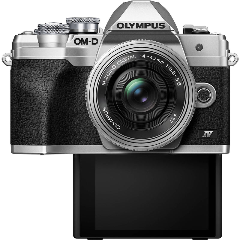 Olympus OM-D E-M10 Mark IV Mirrorless Digital Camera (Body Only, Silver)