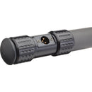 K-Tek KP6CCR 6' KlassicPro Graphite 6-Section Boompole with Internal XLR Coiled Cable, Side Exit
