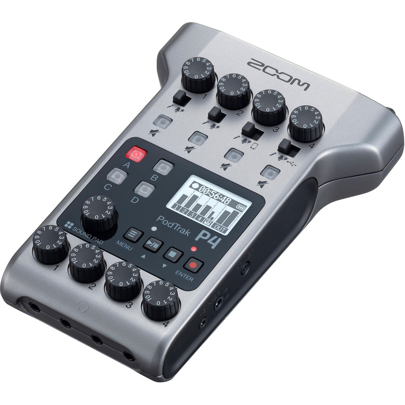 Zoom PodTrak P4 Portable Multitrack Podcast Recorder