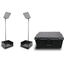 Prompter People StagePro 19" High-Bright Presidential Teleprompter Pair Carbon Fiber Kit with Flight Case