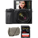 Sony Alpha a6600 Mirrorless Digital Camera Body with Accessories Kit